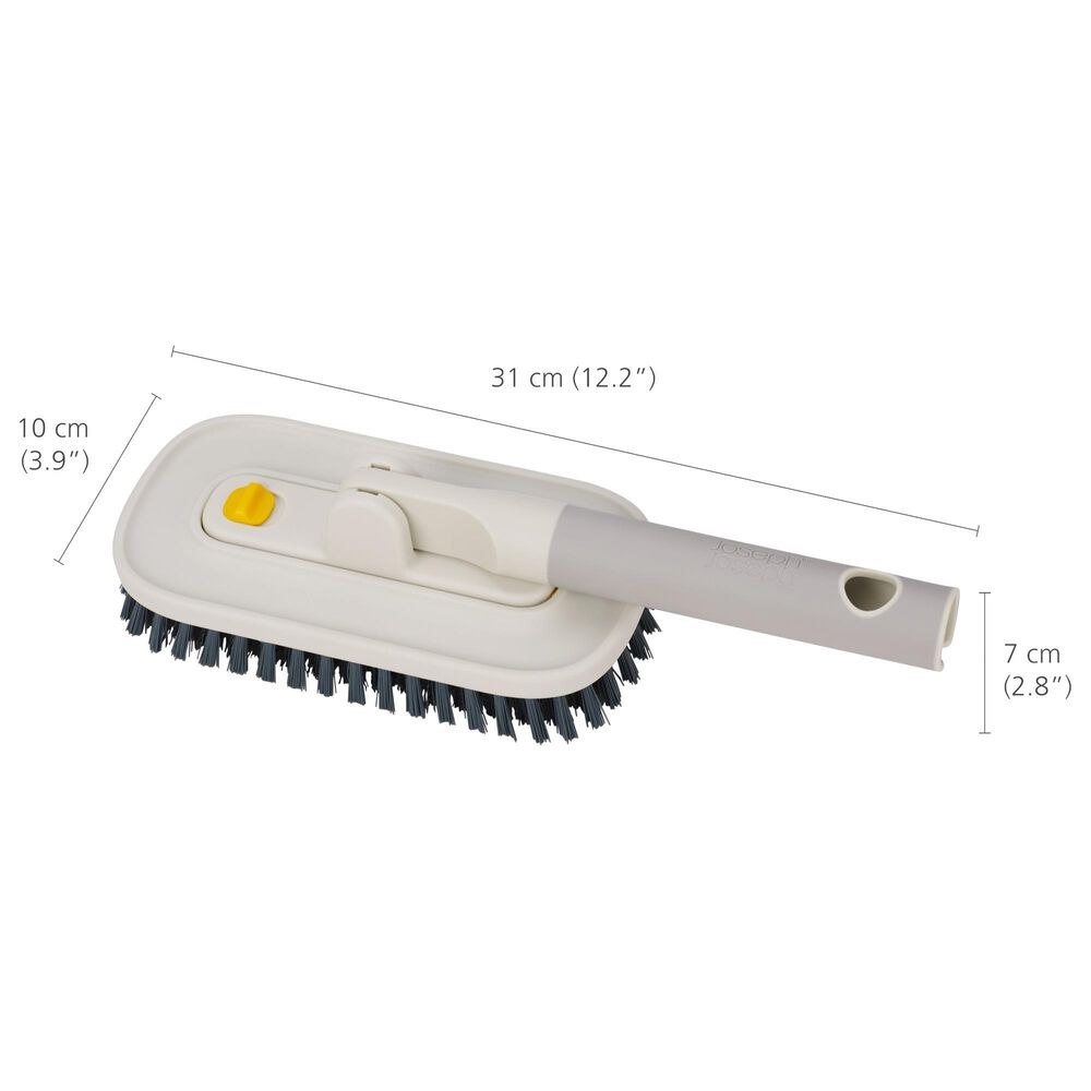 Joseph Joseph CleanTech 2-in-1 Tile Scrubber Tool in Stone, , large