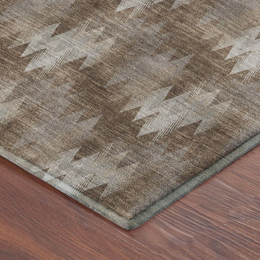 Dalyn Rug Company Soft Essentials Chevron Mocha 3' x 5' Area Rug, , large