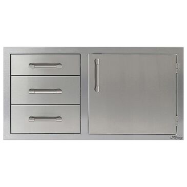 Alfresco 42" Outdoor Combo Door and Drawers in Stainless Steel, , large