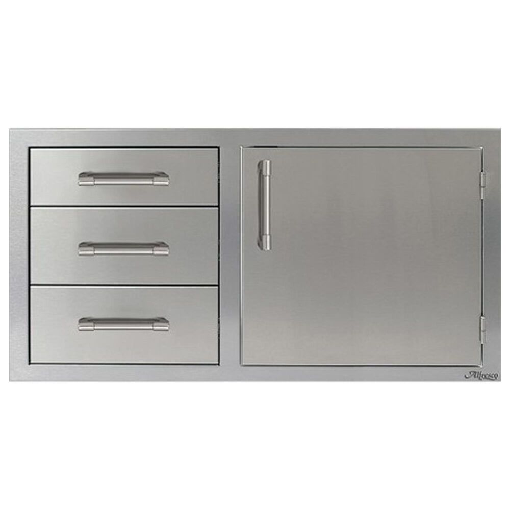 Alfresco 42" Outdoor Combo Door and Drawers in Stainless Steel, , large