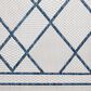 Loloi Easton Ivory and Denim 2"3" x 3"9" Indoor/Outdoor Area Rug, , large