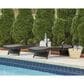 Ashley Kantana Patio Chaise Lounge in Brown (Set of 2), , large