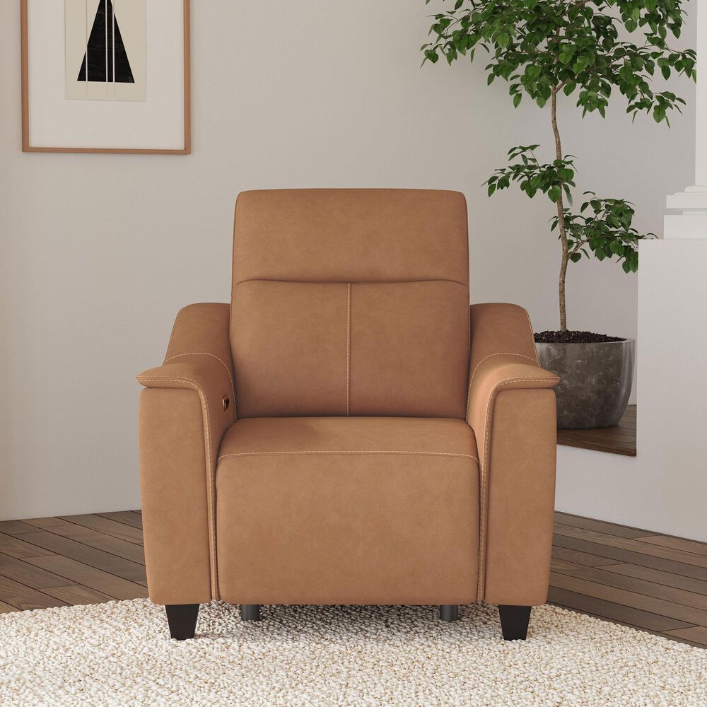 Flexsteel Latitudes Power Recliner with Power Headrest in Honey, , large