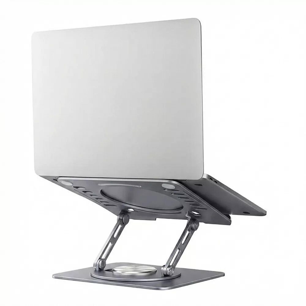Uncaged Ergonomics Laptop Swivel Stand | Laptop Riser in Silver, , large