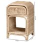 Baxton Studio Magni 1-Drawer Nightstand in Natural Brown, , large