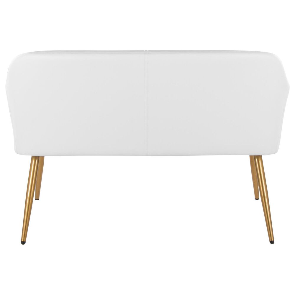 Lumisource Daniella Upholstered Bench in Gold, , large