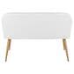 Lumisource Daniella Upholstered Bench in Gold, , large