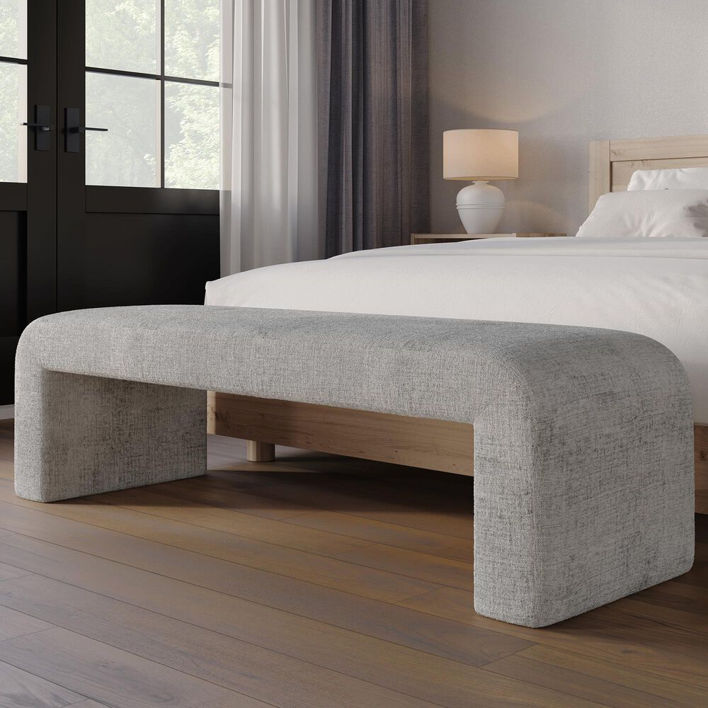 Waltham Sophia Large Bench in Grey, , large