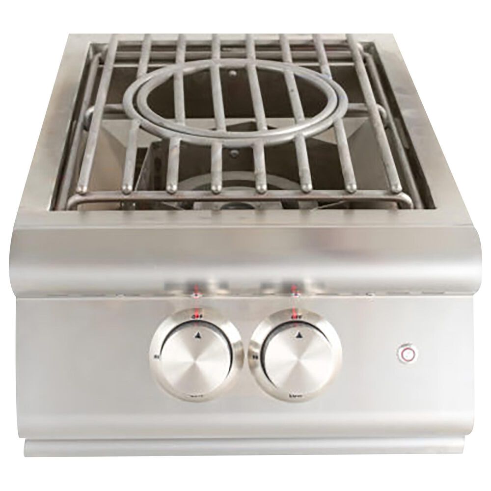 Blaze 7-Piece Outdoor Kitchen Package with 32&quot; Liquid Propane Grill with 4-Burner, 16&quot; Liquid Propane Power Burner, 5.1 Cu Ft Outdoor Double Drawer Refrigerator, Infrared Burner Upgrade, 16&quot; Double Access Drawers, and 32&quot; Double Access Doors in Stainless Steel, , large