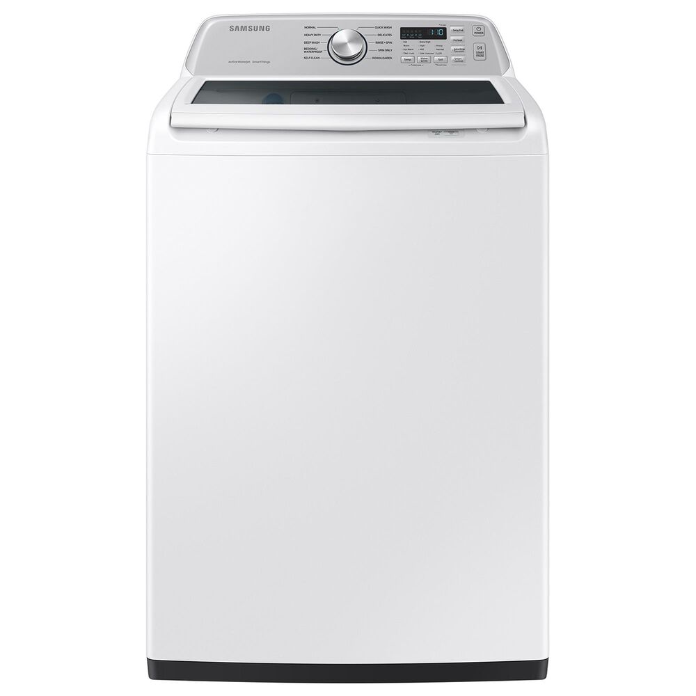 Samsung 4.7 cu. ft. Large Capacity Smart Top Load Washer with Active WaterJet in White, , large