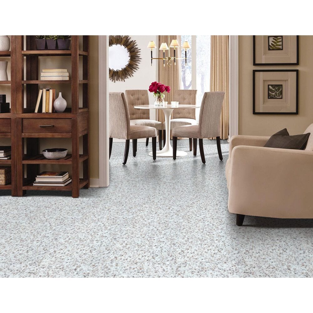 Happy Feet International Quarry Tile Terrazzo 18" x 36" Luxury Vinyl Tile, , large