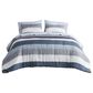 Hampton Park Jaxon 5-Piece Twin Comforter Set with Bed Sheets in Blue and Grey, , large