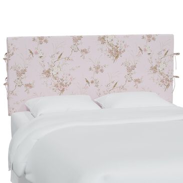 Rachel Ashwell Luella Queen Slipcover Headboard in Bird Chinoiserie Pink, , large