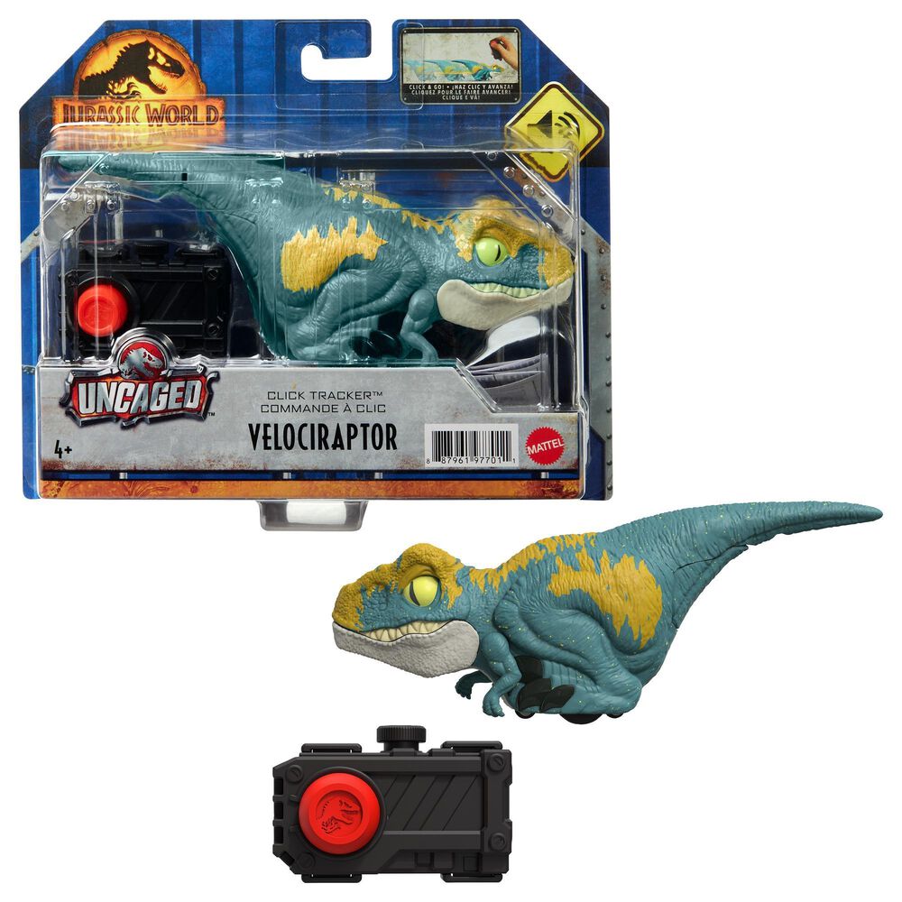 Jurassic World Uncaged Tracker Velocirap Remote Control, , large