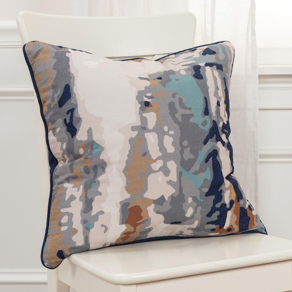 Rizzy Home Connie Post 20" Pillow Cover in Gray/Navy, , large