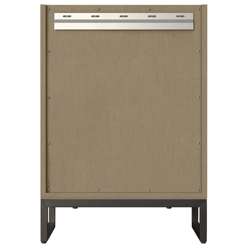 James Martin Vanities Chianti 24" Single Bathroom Vanity in Walnut Whisper and Champagne Brass with 2 cm White Glossy Composite Stone Top and Rectangular Sink, , large