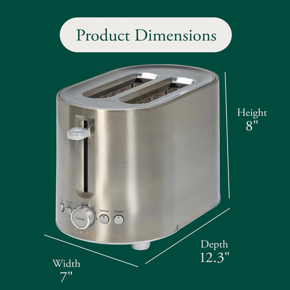 Cafe 2-Slice Express Toaster in Stainless Steel, , large