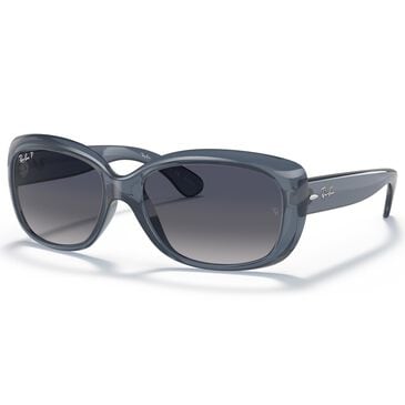 Ray-Ban Jackie Ohh Sunglasses with Blue Lenses in Polished Transparent Blue, , large