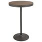 Lumisource Dakota 43" Adjustable Bar Table in Brown and Grey, , large