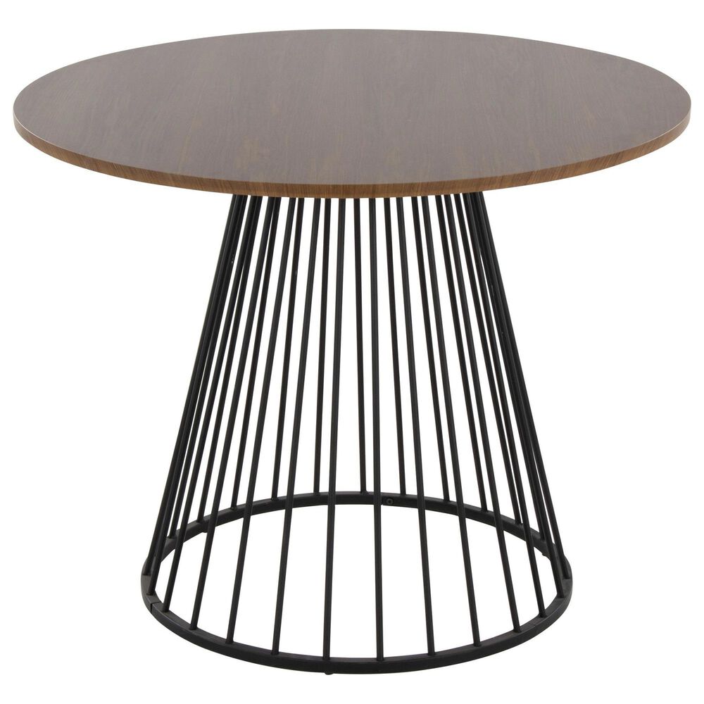 LumiSource Canary Dining Table in Black and Walnut - Table Only, , large