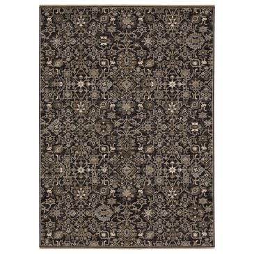 Oriental Weavers Acacia Black and Tan 7"10" x 10"10" Area Rug, , large