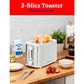 Betty Crocker 2-Slice Pop-Up Toaster in White, , large