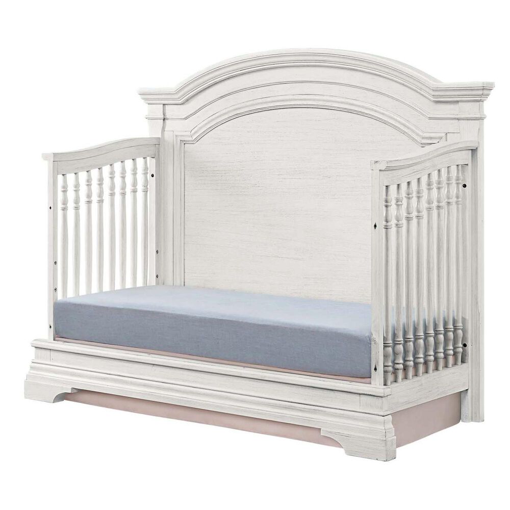 Eastern Shore Olivia Arch Top Convertible Crib in Brushed White, , large