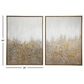 CosmoLiving by Cosmopolitan 40" x 30" Abstract Wall Art in White, Black, Gold and Grey (Set of 2), , large