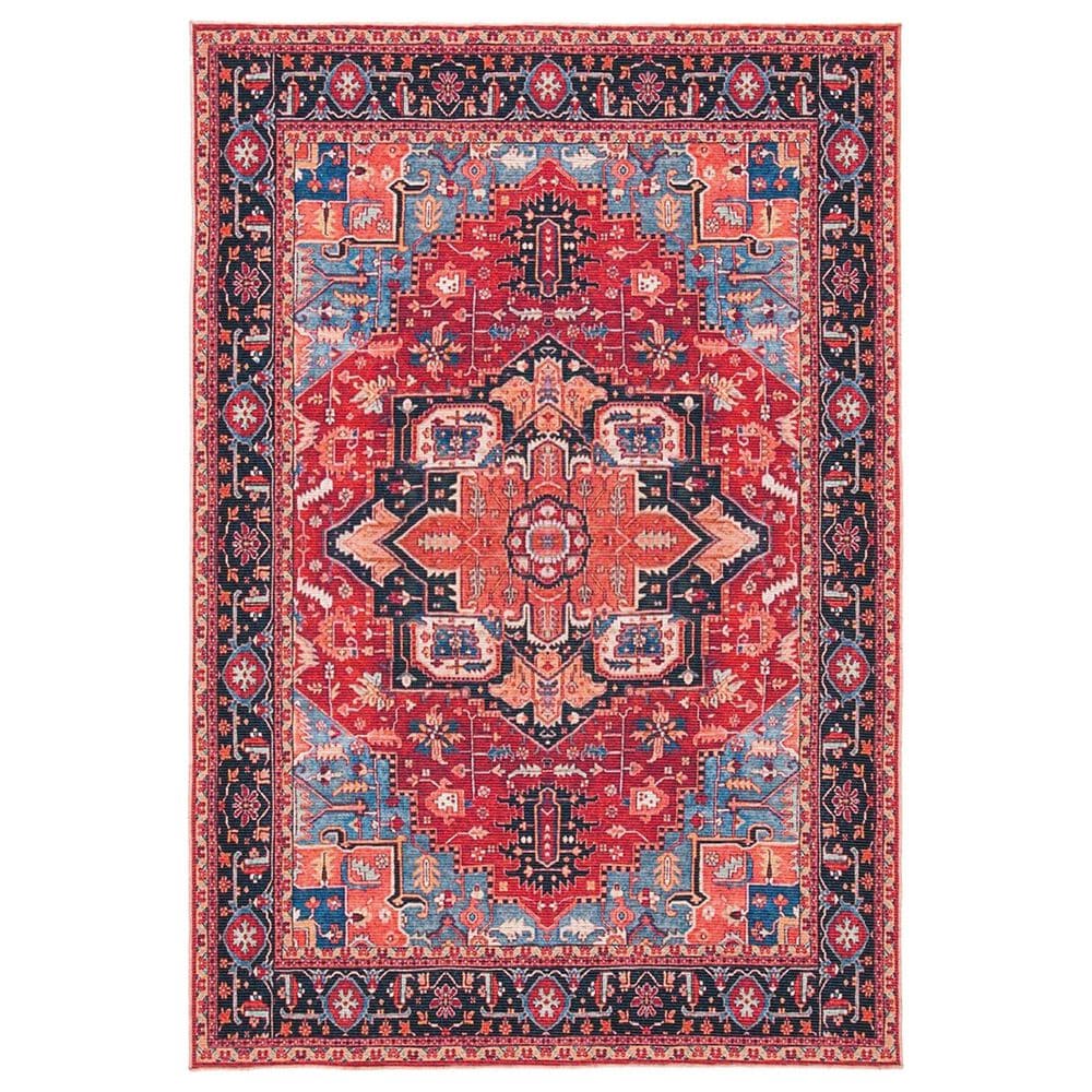 Safavieh Serapi 8" x 10" Red and Blue Area Rug, , large