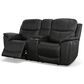 Flexsteel Crew 3-Piece Power Reclining Living Room Set in Raven Black, , large