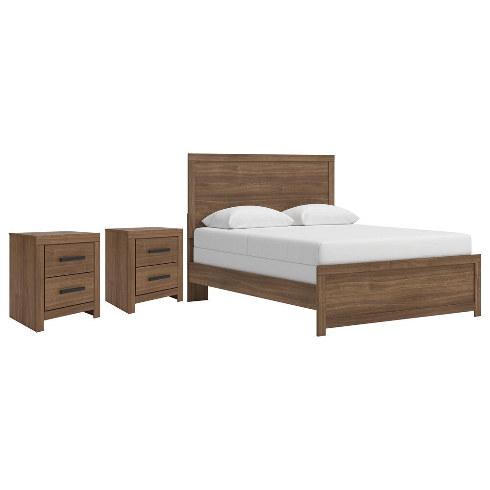 Ashley Broachmyn Queen Bed with Two Nightstands in Warm Auburn, , large