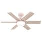 Hunter Pacer 44" Ceiling Fan with LED Lights in Blush Pink, , large