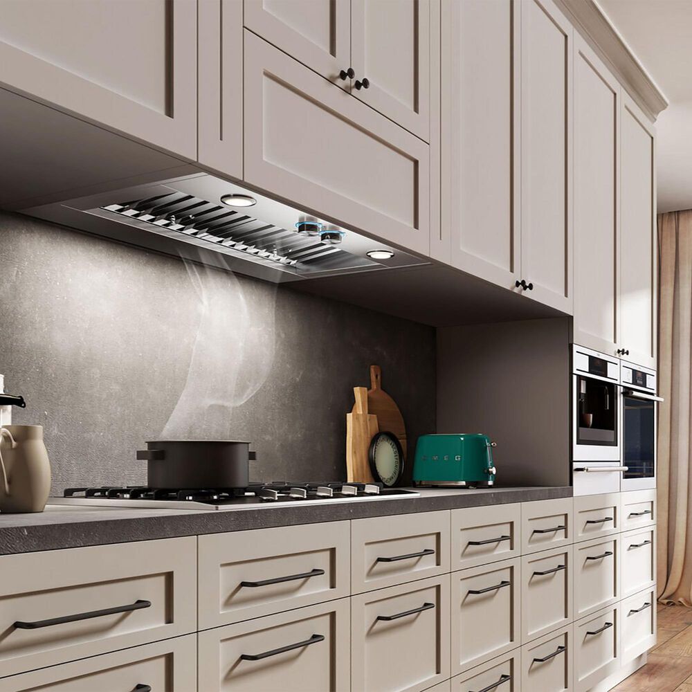Elica Arezzo 34" 1200 CFM Cabinet Insert Range Hood in Stainless Steel, , large