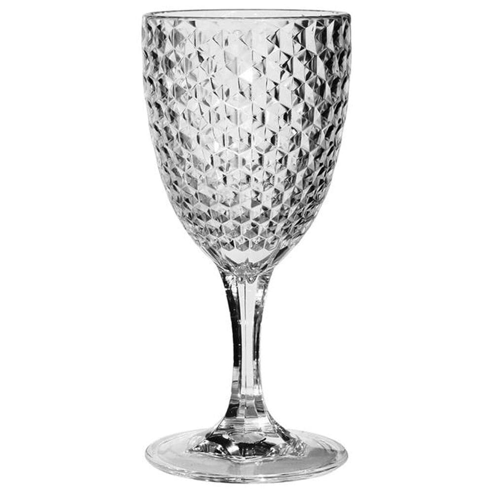 LeadingWare Diamond Cut 12 Oz Wine Glass in Clear, , large