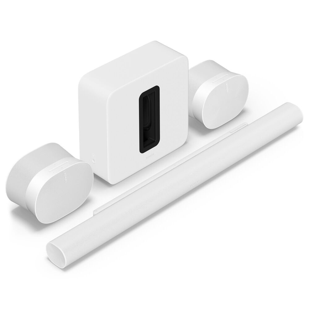 Sonos Premium Immersive Set with Arc Ultra, Sub 4 and Era 300 Pair in White, , large