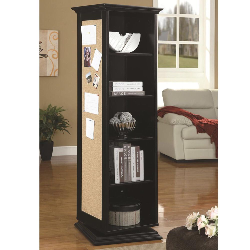 Pacific Landing Swivel Storage Cabinet in Black, , large