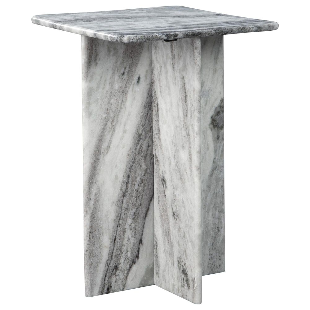 Ashley Keithwell Square Accent Table in Gray and White, , large