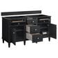 James Martin Vanities Lorelai 60" Double Vanity in Black Onyx with 3 cm Ethereal Noctis Quartz Top, , large