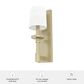 Hunter Briargrove 1-Light Wall Sconce in Painted Modern Brass, , large