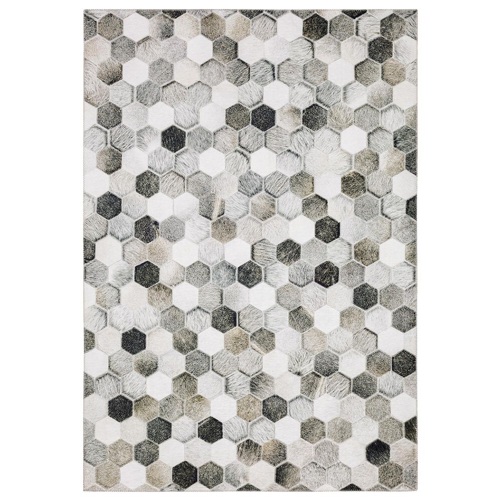 Oriental Weavers Myers Park MYP17 5" x 7" Grey Area Rug, , large