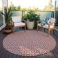 Dalyn Rug Company Marlo 6" Round Red Indoor/Outdoor Area Rug, , large