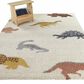 Balta Rugs Dinosaur Cream 5" 3" x 7" Area Rug, , large