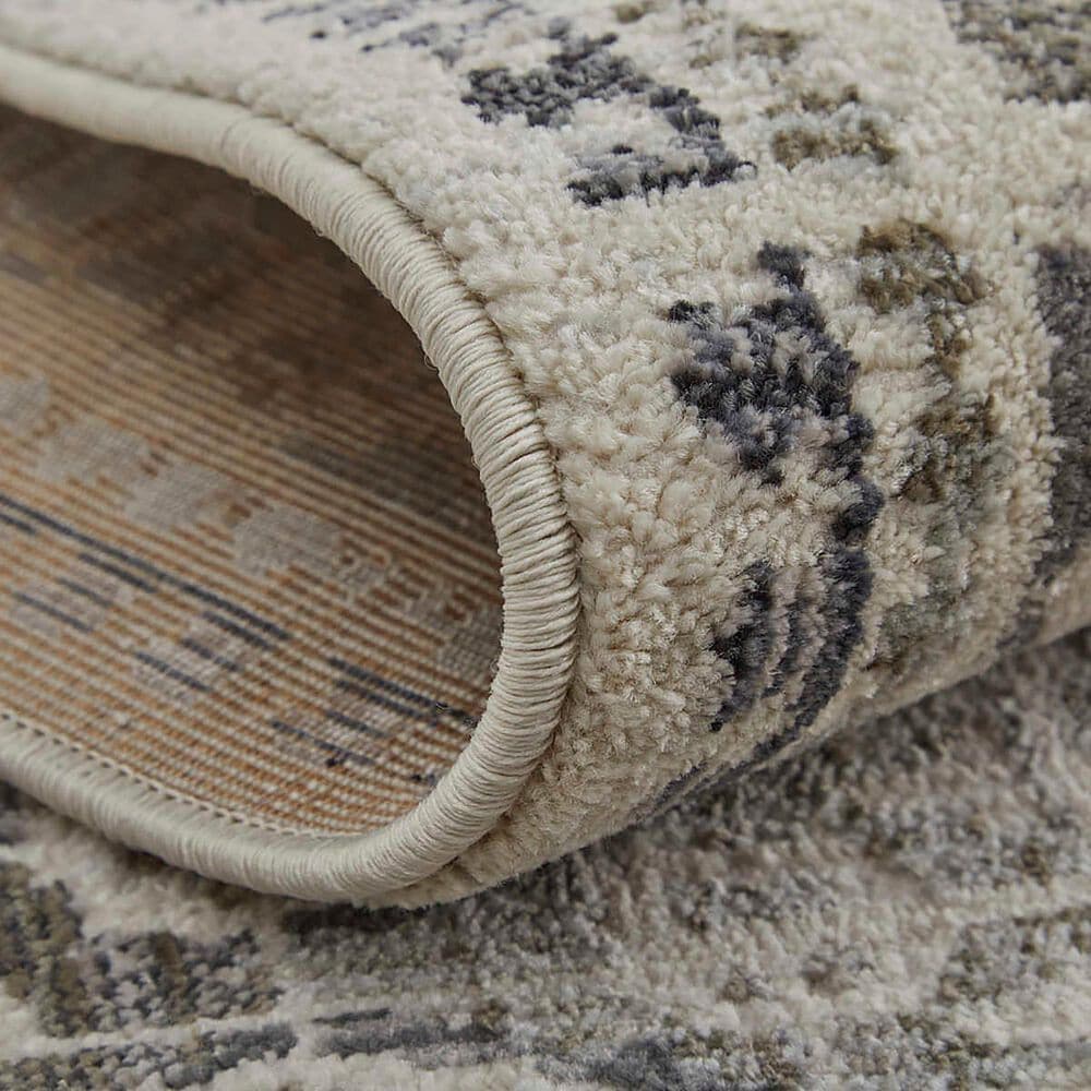 Feizy Kano 7&#39;10&quot; x 10&#39; Gray and Ivory Area Rug, , large