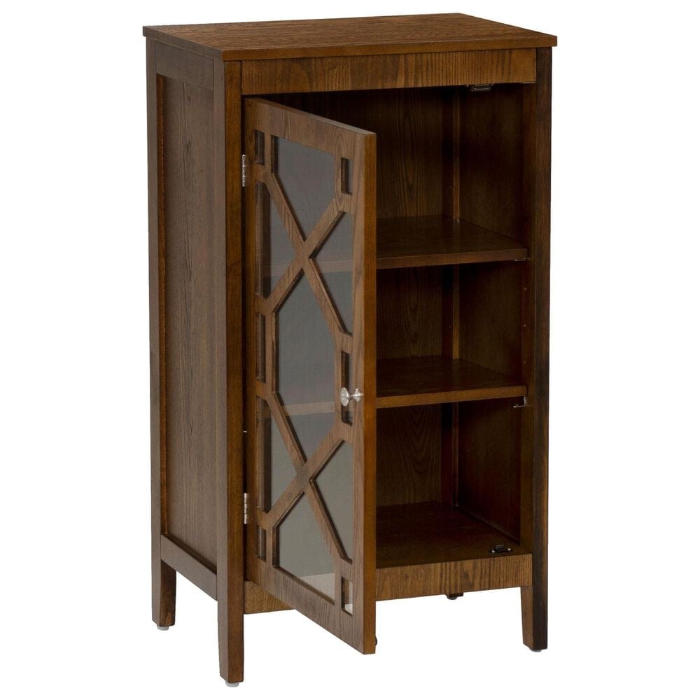 Linon Home Decor Fetti Small Cabinet in Brown, , large