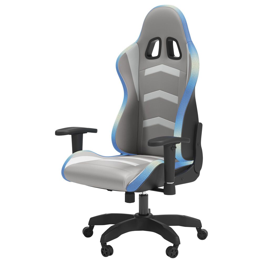 Ashley Lynxtyn Swivel Desk Chair in Black, , large