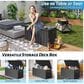 Hearth and Haven 190-Gallon Outdoor Storage Deck Box with Hydraulic Piston in Dark Gray, , large