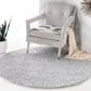 Safavieh August Shag AUG900G 3" Round Silver Area Rug, , large