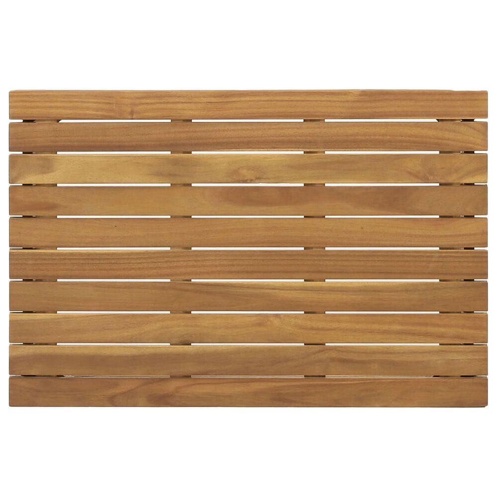 Hearth and Haven 4-Piece Outdoor Chat Set with Teak Coffee Table in Beige, , large