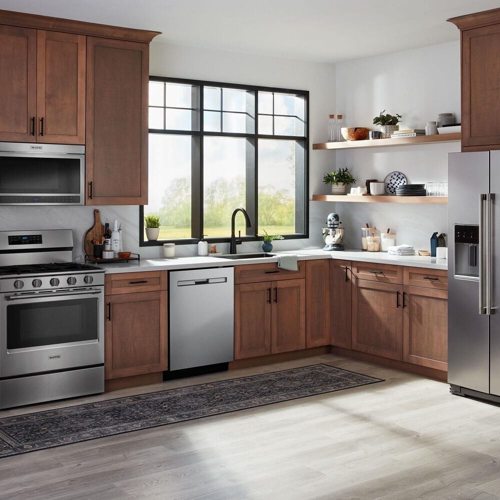 Maytag 24&quot; Built-In Pocket Handle Dishwasher in Fingerprint Resistant Stainless Steel, , large