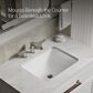 Kohler Caxton Rectangular Undermount Bathroom Sink in White, , large